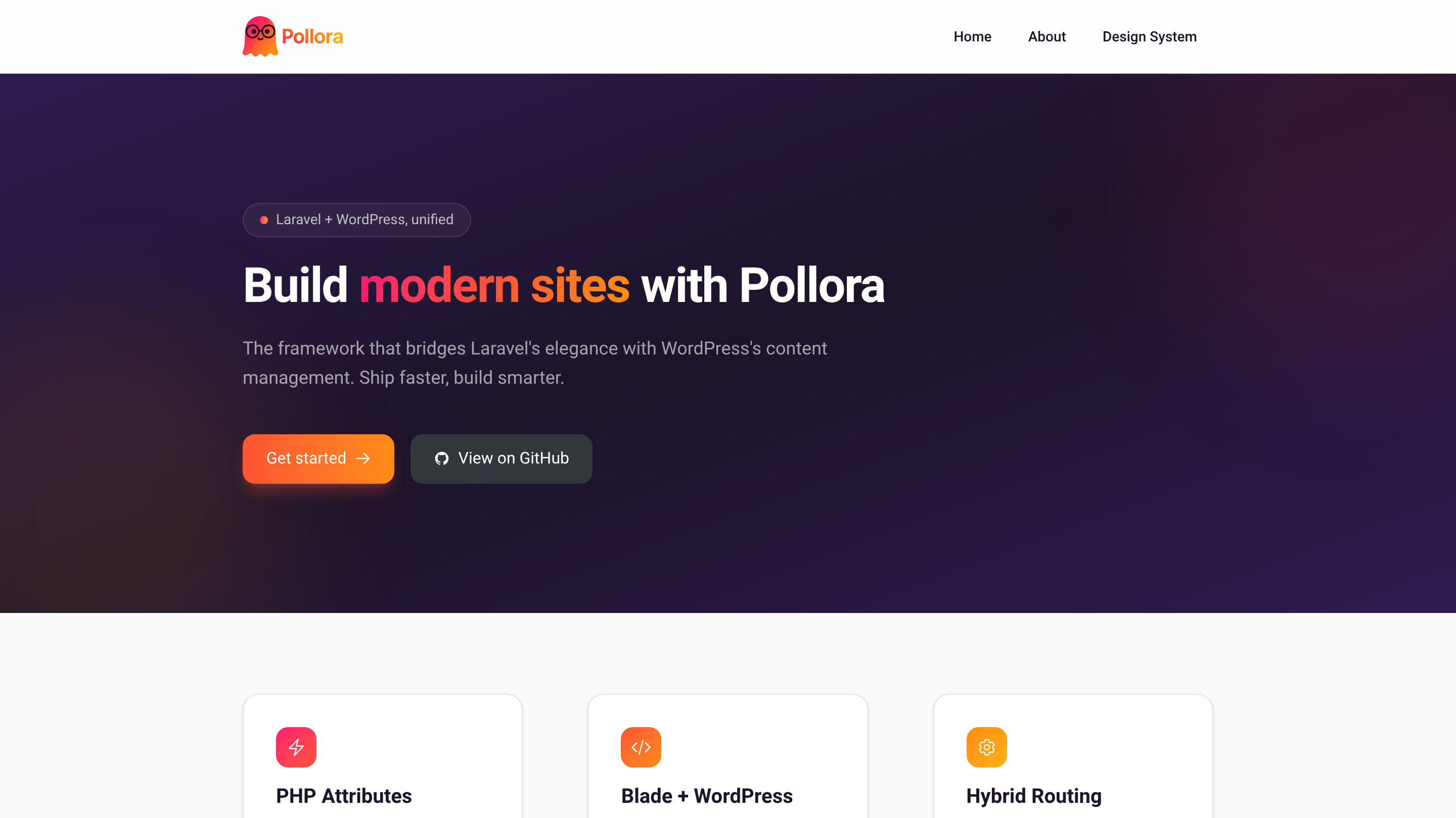 The Pollora default theme